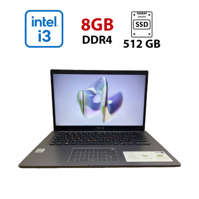 Ноутбук Asus Laptop R 465J / 14" (1920x1080) TN / Intel Core i3-1005G1 (2 (4) ядра по 1.2 - 3.4 GHz) / 8 GB DDR4 / 512 GB SSD / Intel UHD Graphics / WebCam