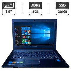 Ноутбук Б-клас Lenovo IdeaPad S410p / 14" (1366x768) TN / Intel Core i5-4200U (2 (4) ядра по 1.6 - 2.6 GHz) / 8 GB DDR3 / 256 GB SSD / Intel HD Graphics 4400 / WebCam