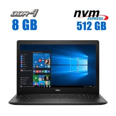 Ноутбук Dell Inspiron 3583 / 15.6" (1920x1080) TN / Intel Core i3-8145U (2 (4) ядра по 2.1 - 3.9 GHz) / 8 GB DDR4 / 512 GB SSD M.2 / Intel UHD Graphics 620 / WebCam / Win 10 Home