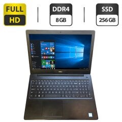 Ноутбук Dell Latitude 3500 / 15.6" (1920x1080) TN / Intel Core i5-8250U (4 (8) ядра по 1.6 - 3.4 GHz) / 8 GB DDR4 / 256 GB SSD / Intel UHD Graphics 620 / WebCam / DVD-ROM