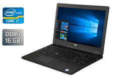 Ноутбук Dell Latitude 5580 / 15.6" (1920x1080) IPS / Intel Core i7-7820HQ (4 (8) ядра по 2.9 - 3.9 GHz) / 16 GB DDR4 / 480 GB SSD / Intel HD Graphics 630 / WebCam / Windows 10