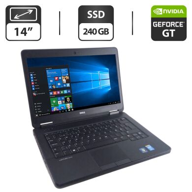 Ноутбук Dell Latitude E5440 / 14" (1366x768) TN / Intel Core i5-4200U (2 (4) ядра по 1.6 - 2.6 GHz) / 8 GB DDR3 / 240 GB SSD / nVidia GeForce GT 720M, 2 GB GDDR3, 64-bit / WebCam / DVD-ROM