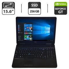 Ноутбук Dell Latitude E5540 / 15.6" (1366x768) TN / Intel Core i7-4600 (2 (4) ядра по 2.1 - 3.3 GHz) / 8 GB DDR3 / 256 GB SSD / nVidia GeForce GT 720M, 2 GB GDDR3, 64-bit / DVD-ROM
