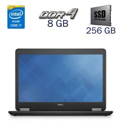 Ноутбук Dell Latitude E7470 / 14" (1920x1080) TN / Intel Core i7-6600U (2 (4) ядра по 2.6 - 3.4 GHz) / 8 GB DDR4 / 256 GB SSD / Intel HD Graphics 520 / WebCam