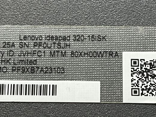 Ноутбук Б-класс Lenovo 320-15ISK / 15.6" (1366x768) TN / Intel Core i3-6006U (2 (4) ядра по 2.0 GHz) / 4 GB DDR4 / 120 GB SSD / nVidia GeForce 920MX, 2 GB GDDR3, 64-bit / WebCam