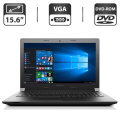 Ноутбук Lenovo IdeaPad B50-70 / 15.6" (1366x768) TN / Intel Core i5-4210U (2 (4) ядра по 1.7 - 2.7 GHz) / 4 GB DDR3 / 500 GB HDD / Intel HD Graphics 4400 / WebCam / DVD-ROM / VGA