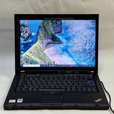 Ноутбук Б-класс Lenovo ThinkPad T400 / 14" (1280x800) TN / Intel Core 2 Duo P8600 (2 ядра по 2.4 GHz) / 4 GB DDR3 / 160 GB HDD / Mobile Intel 4 Series Express Chipset Family / DVD-ROM
