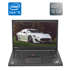 Ноутбук Lenovo ThinkPad T440s / 14" (1600x900) TN / Intel Core i5-4300U (2 (4) ядра по 1.9 - 2.9 GHz) / 12 GB DDR3 / 240 GB SSD / Intel HD Graphics 4400 / WebCam / Windows 10