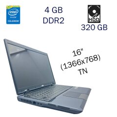 Ноутбук MSI CX600 / 16" (1366x768) TN / Intel Celeron T3100 (2 ядра по 1.9 GHz) / 4 GB DDR2 / 320 GB HDD / ATI Mobility Radeon HD 4300 512 MB / WebCam / АКБ не держит