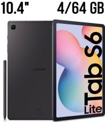 Новий планшет Samsung Galaxy Tab S6 Lite (SM-P610) Oxford Grey / 10.4" (2000x1200) TFT / Qualcomm Snapdragon 720G (8 ядер по 1.8 - 2.3 GHz) / 4 GB RAM / 64 GB Memory / Adreno 618 / S Pen