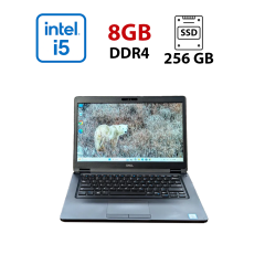 Ультрабук Б-класс Dell Latitude 5490 / 14" (1920x1080) IPS Touch / Intel Core i5-6300U (2 (4) ядра по 2.4 - 3.0 GHz) / 8 GB DDR4 / 256 GB SSD / Intel HD Graphics 520 / WebCam