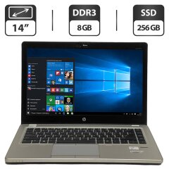 Ультрабук Б-клас HP EliteBook Folio 9470m / 14" (1366x768) TN / Intel Core i5-3427U (2 (4) ядра по 1.8 - 2.8 GHz) / 8 GB DDR3 / 256 GB SSD / Intel HD Graphics 4000 / WebCam / VGA / Windows 10 Pro