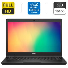 Ультрабук Dell Latitude 5491 / 14" (1920x1080) TN / Intel Core i5-8400H (4 (8) ядра по 2.5 - 4.2 GHz) / 4 GB DDR4 / 180 GB SSD / Intel UHD Graphics 630 / WebCam / HDMI