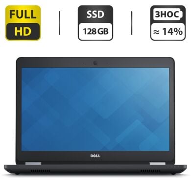 Ультрабук Dell Latitude E5470 / 14" (1920x1080) TN / Intel Core i5-6440HQ (4 ядра по 2.6 - 3.5 GHz) / 8 GB DDR4 / 128 GB SSD / Intel HD Graphics 530 / HDMI Ультрабук Dell Latitude E5470 / 14" (1920x1080) TN / Intel Core i5-6440HQ (4 ядра по 2.6 - 3.5 GHz) / 8 GB DDR4 / 128 GB SSD / Intel HD Graphics 530 / HDMI