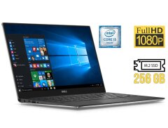 Ультрабук Dell XPS 13 9350 / 13.3" (1920x1080) IPS / Intel Core i5-6200U (2 (4) ядра по 2.3 - 2.8 GHz) / 8 GB DDR3 / 256 GB SSD M.2 / Intel HD Graphics 520 / WebCam / USB Type-C / Windows 10 лицензия