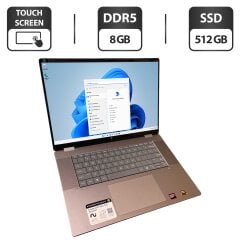 Ультрабук HP OmniBook X Flip 16-BE0003DX / 16" (1920x1200) IPS Touch / AMD Ryzen 5 220 (6 (12) ядер по 3.2 - 4.9 GHz) / 8 GB DDR5 / 512 GB SSD / AMD Radeon 740M Graphics / WebCam