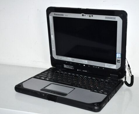 Защищенный нетбук-трансформер Panasonic Toughbook CF-20 MK2 / 10.1" (1920x1200) IPS Touch / Intel Core i5-7Y57 (2 (4) ядра по 1.2 - 3.3 GHz) / 8 GB DDR3 / 256 GB SSD / Intel HD Graphics 615 / WebCam 2 MP + 8 MP / Два АКБ / Windows 11 Pro + Стилус