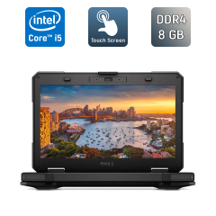 Захищений ноутбук Dell Latitude 14 Rugged 5414 / 14" (1920x1080) IPS Touch / Intel Core i5-6300U (2 (4) ядра по 2.4 - 3.0 GHz) / 8 GB DDR4 / 240 GB SSD / Intel HD Graphics 520 / HDMI / WebCam / Windows 10