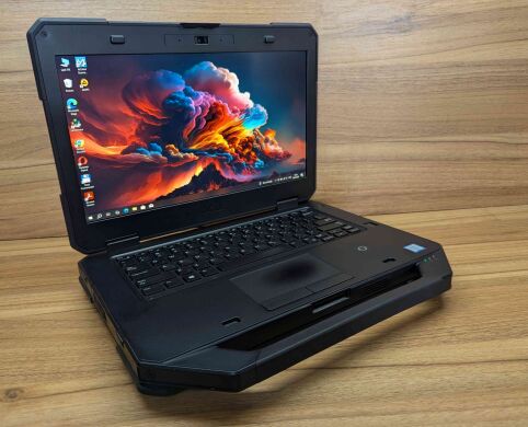 Захищений ноутбук Dell Rugged Latitude 5414 / 14" (1920x1080) IPS / Intel Core i7-6600U (2 (4) ядра по 2.6 - 3.4 GHz) / 16 GB DDR4 / 480 GB SSD / Intel HD Graphics 520 / Fingerprint / WebCam / Windows 10