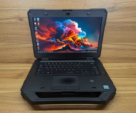Захищений ноутбук Dell Rugged Latitude 5414 / 14" (1920x1080) IPS / Intel Core i7-6600U (2 (4) ядра по 2.6 - 3.4 GHz) / 16 GB DDR4 / 480 GB SSD / Intel HD Graphics 520 / Fingerprint / WebCam / Windows 10