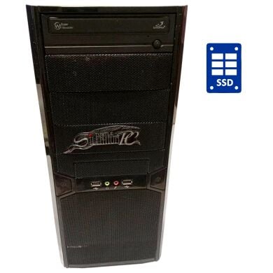 ПК Б-класс Gigabyte GA-MA74GM Tower / AMD Athlon II X2 250 (2 ядра по 3.0 GHz) / 4 GB DDR2 / 128 GB SSD / AMD 740G Graphics / 350W