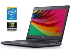 Мобильная рабочая станция Dell Precision 7520 / 15.6" (1920x1080) IPS / Intel Core i7-6820HQ (4 (8) ядра по 2.7 - 3.6 GHz) / 16 GB DDR4 / 512 GB SSD + 1000 GB HDD / nVidia Quadro M1200, 4 GB GDDR5, 256-bit / WebCam / Win 10 Pro