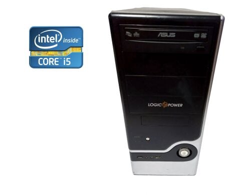 ПК LogicPower Tower / Intel Core i5-2500 (4 ядра по 3.3 - 3.7 GHz) / 8 GB DDR3 / 120 GB SSD NEW / Intel HD Graphics 2000 / DVD-RW / 400W