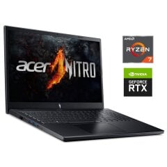 Ігровий ноутбук Б-клас Acer Nitro V15 ANV15-41 / 15.6" (1920x1080) IPS / AMD Ryzen 7 7735HS (8 (16) ядер по 3.2&nbsp;- 4.75&nbsp;GHz) / 16 GB DDR5 / 512 GB SSD NVMe / nVidia GeForce RTX 4060, 8 GB GDDR6, 128-bit / WebCam