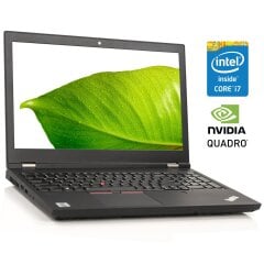 Мобільна робоча станція Б-клас Lenovo ThinkPad P15 Gen 1 / 15.6" (1920x1080) IPS / Intel Core i7-8850H (6 (12) ядер по 2.6 - 4.3 GHz) / 16 GB DDR4 / 256 GB SSD NVMe / nVidia Quadro P1000, 4 GB GDDR5, 128-bit / WebCam