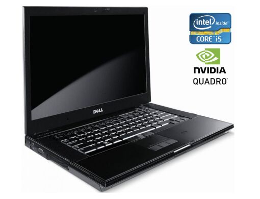 Мобильная рабочая станция Dell Precision M4500 / 15.6" (1920x1080) TN / Intel Core i5-540M (2 (4) ядра по 2.53 - 3.07 GHz) / 4 GB DDR3 / 500 GB HDD / nVidia Quadro FX 880M, 1 GB GDDR3, 128-bit / DVD-RW