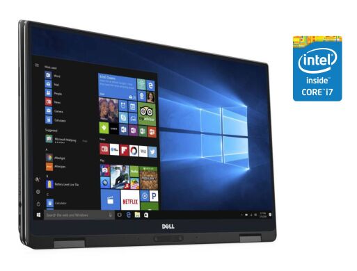 Ультрабук-трансформер Dell XPS 13 9365 / 13.3" (1920x1080) IPS Touch / Intel Core i7-7Y75 (2 (4) ядра по 1.3 - 3.6 GHz) / 16 GB DDR3 / 256 GB SSD / Intel HD Graphics 615 / WebCam / Win 10 Pro
