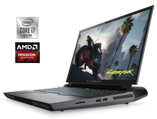 Ігровий ноутбук Dell Alienware Area 51M R2 / 17.3" (1920x1080) IPS / Intel Core i7-10700 (8 (16) ядер по 2.9 - 4.8 GHz) / 16 GB DDR4 / 512 GB SSD / AMD Radeon RX 5700M, 8 GB GDDR6, 256-bit / WebCam Ігровий ноутбук Dell Alienware Area 51M R2 / 17.3" (1920x1080) IPS / Intel Core i7-10700 (8 (16) ядер по 2.9 - 4.8 GHz) / 16 GB DDR4 / 512 GB SSD / AMD Radeon RX 5700M, 8 GB GDDR6, 256-bit / WebCam
