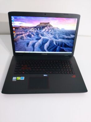 Ігровий ноутбук Asus ROG GL752VW / 17.3" (1920x1080) IPS / Intel Core i7-6700HQ (4 (8) ядра по 2.6 - 3.5 GHz) / 16 GB DDR4 / 256 GB SSD + 1000 GB HDD / nVidia GeForce GTX 960M, 2 GB GDDR5, 128-bit / WebCam / DVD-ROM + Бездротова миша