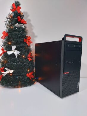 Компьютер Lenovo ThinkCentre M800 Tower / Intel Core i5-6600K (4 ядра по 3.5 - 3.9 GHz) / 16 GB DDR4 / 512 GB SSD + 500 GB HDD / nVidia Quadro K4200, 4 GB GDDR5, 256-bit / DVD-ROM