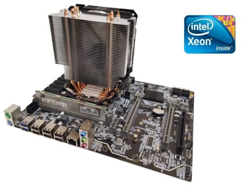 Комплект: Материнська плата X79-2.4F + Intel Xeon E5-2697 v2 (12 (24) ядер по 2.7 - 3.5 GHz) + 16 GB DDR3 + Кулер SNOWMAN M-T4