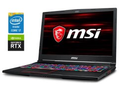 Игровой ноутбук MSI Raider GE63 RGB 9SE / 15.6" (1920x1080) IPS / Intel Core i7-9750H (6 (12) ядер по 2.6 - 4.5 GHz) / 16 GB DDR4 / 256 GB SSD M.2 + 1000 GB HDD / nVidia GeForce RTX 2060, 6 GB GDDR6, 192-bit / WebCam