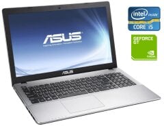 Игровой ноутбук Б-класс Asus F550L / 15.6" (1366x768) TN / Intel Core i5-4200U (2 (4) ядра по 1.6 - 2.6 GHz) / 8 GB DDR3 / 256 GB SSD / nVidia GeForce GT 750M, 2 GB GDDR5, 128-bit / WebCam / Win 10 / АКБ не держит