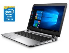 Ноутбук HP ProBook 450 G3 / 15.6" (1366x768) TN / Intel Core i7-6500U (2 (4) ядра по 2.5 - 3.1 GHz) / 8 GB DDR3 / 240 GB SSD / Intel HD Graphics 520 / WebCam / DVD-ROM / Win 10 Pro