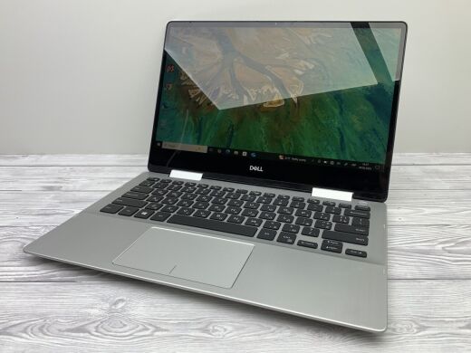 Ноутбук-трансформер Б-класс Dell Inspiron 13 7386 2-in-1 / 13.3" (1920x1080) IPS Touch / Intel Core i7-8565U (4 (8) ядра по 1.8 - 4.6 GHz) / 16 GB DDR4 / 240 GB SSD / Intel UHD Graphics / WebCam