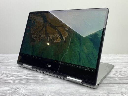 Ноутбук-трансформер Б-класс Dell Inspiron 13 7386 2-in-1 / 13.3" (1920x1080) IPS Touch / Intel Core i7-8565U (4 (8) ядра по 1.8 - 4.6 GHz) / 16 GB DDR4 / 240 GB SSD / Intel UHD Graphics / WebCam