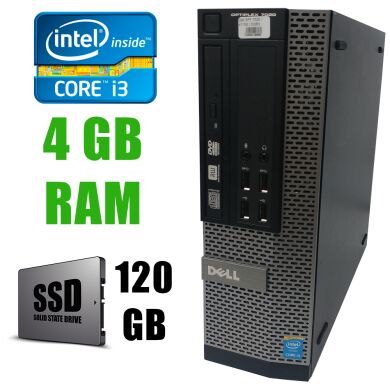 Dell 7020 SFF / Intel Сore i3-4130 (2(4)ядра по 3.40GHz)/ 4GB DDR3/ new! 120GB SSD/ VGA, DP, USB 3.0
