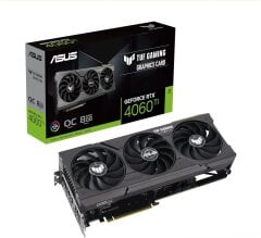 Дискретная видеокарта Asus TUF GeForce RTX 4060 Ti Gaming OC, 8 GB GDDR6, 128-bit / 1x HDMI, 3x DisplayPort / (TUF-RTX4060TI-O8G-GAMING)