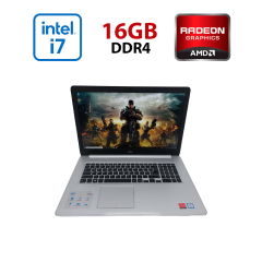Игровой ноутбук Dell Inspiron 17 / 17.3" (1920x1080) IPS / Intel Core i7-8550U (4 (8) ядра по 1.8 - 4.0 GHz) / 16 GB DDR4 / 256 GB SSD + 750 GB HDD / AMD Radeon R7 M460, 4 GB GDDR5, 64-bit / WebCam