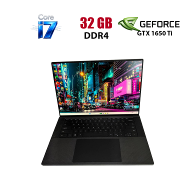 Игровой ноутбук Dell XPS 15 9500 / 15.6" (1920x1200) IPS / Intel Core i7-10750H (6 (12) ядра по 2.6 - 5.0 GHz) / 32 GB DDR4 / 256 GB SSD + 256 GB SSD / nVidia GeForce GTX 1650 Ti, 4 GB GDDR6, 128-bit / WebCam