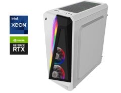 Ігровий ПК 1stPlayer R5-3R1-WH Color LED White Tower / Intel Xeon E5-2690 v3 (12 (24) ядер по 2.6 - 3.5 GHz) / 32 GB DDR4 / 256 GB SSD + 1000 GB HDD / nVidia GeForce RTX 3070, 8 GB GDDR6, 256-bit / 700W
