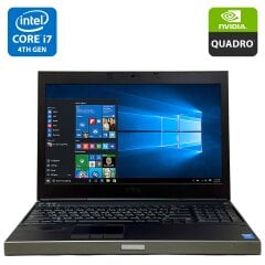 Мобильная рабочая станция Б-класс Dell Precision M4800 / 15.6" (1920x1080) TN / Intel Core i7-4810MQ (4 (8) ядра по 2.8 - 3.8 GHz) / 8 GB DDR3 / 500 GB HDD / nVidia Quadro K1100M, 2 GB GDDR5, 128-bit / WebCam / Windows 10 Pro