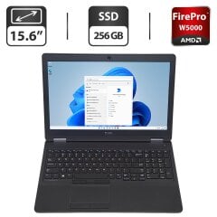 Мобильная рабочая станция Dell Precision 3510 / 15.6" (1366x768) TN / Intel Core i5-6300HQ (4 ядра по 2.3 - 3.2 GHz) / 8 GB DDR4 / 256 GB SSD / AMD FirePro W5130M, 2 GB GDDR5, 128-bit / WebCam