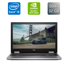 Мобільна робоча станція Dell Precision 7740 / 17.3" (1600x900) TN / Intel Core i5-9400H (4 (8) ядра по 2.5 - 4.3 GHz) / 32 GB DDR4 / 512 GB SSD / nVidia Quadro RTX 3000, 6 GB GDDR6, 192-bit / HDMI
