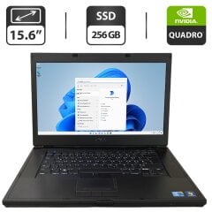 Мобильная рабочая станция Dell Precision M4500 / 15.6" (1600x900) TN / Intel Core i5-520M (2 (4) ядра по 2.4 - 2.9 GHz) / 8 GB DDR3 / 256 GB SSD / nVidia Quadro FX 880M, 1 GB GDDR3, 128-bit / DVD-ROM