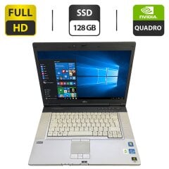 Мобільна робоча станція Fujitsu Celsius H710 / 15.6" (1920x1080) TN / Intel Core i7-2720QM (4 (8) ядра по 2.2 - 3.3 GHz) / 16 GB DDR3 / 128 GB SSD / nVidia Quadro 1000M, 2 GB GDDR3, 128-bit / WebCam